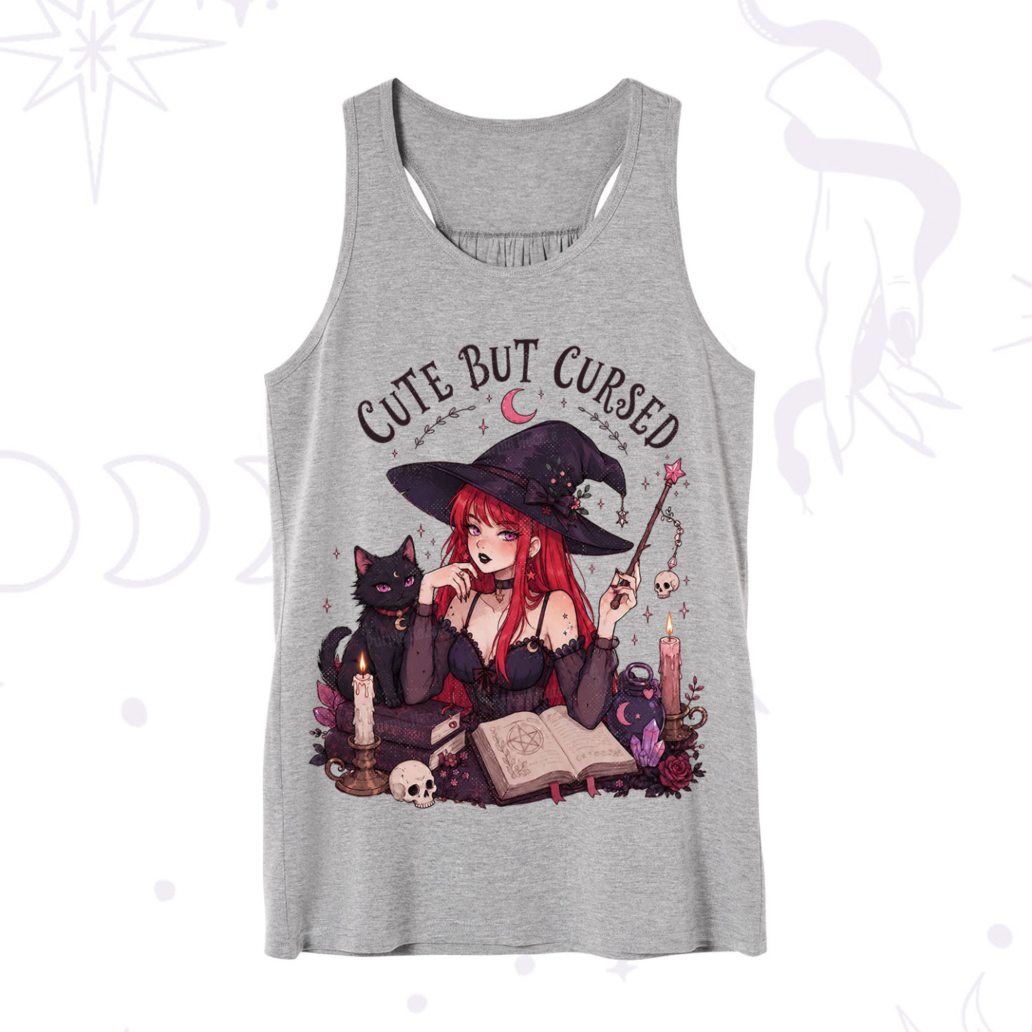 Purplehecate Cute But Cursed Witch Tank