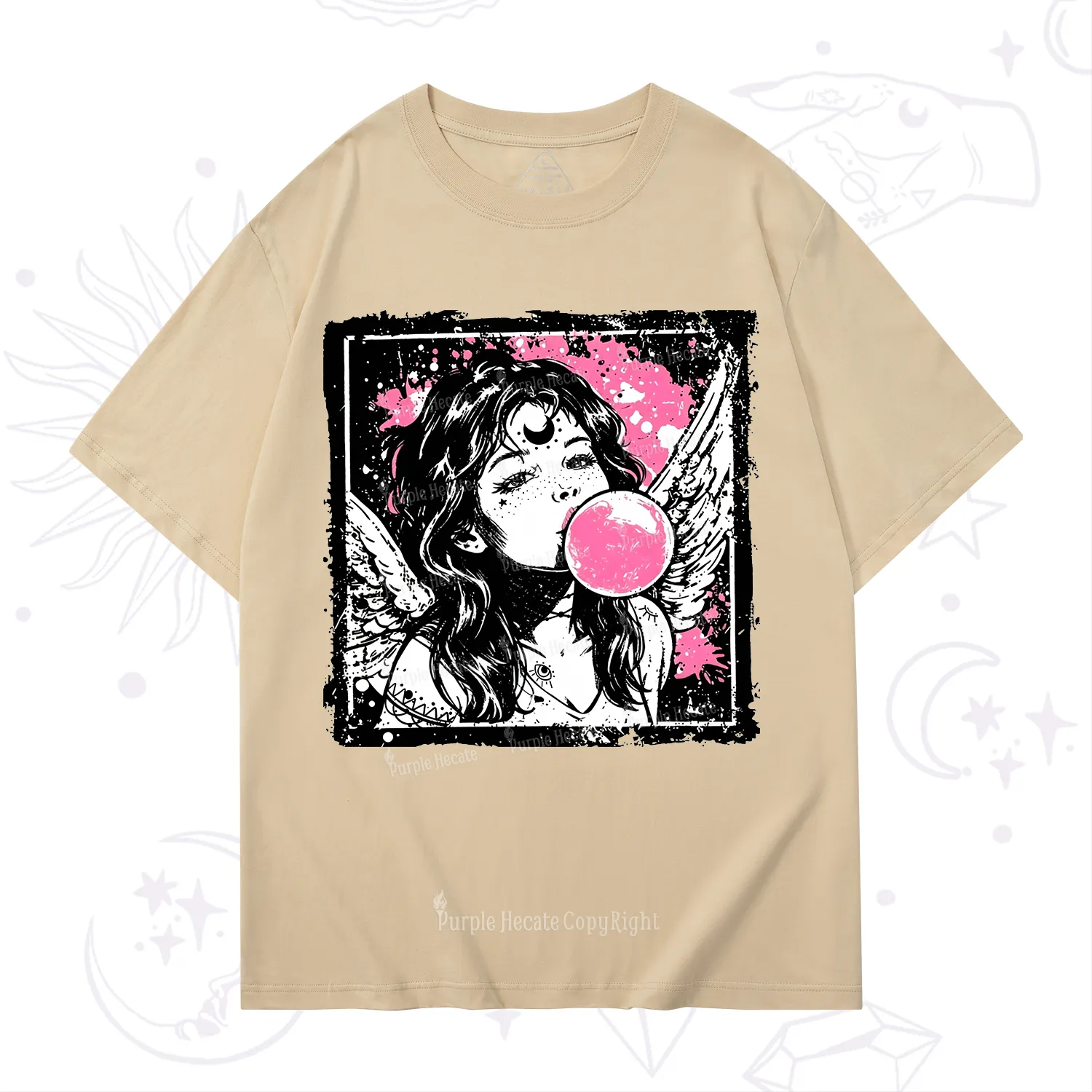 Purplehecate Grunge Angel with Bubblegum T-Shirt