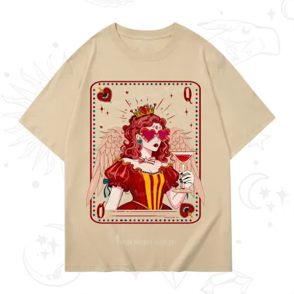 Purplehecate Queen of Hearts Angel Graphic T-Shirt