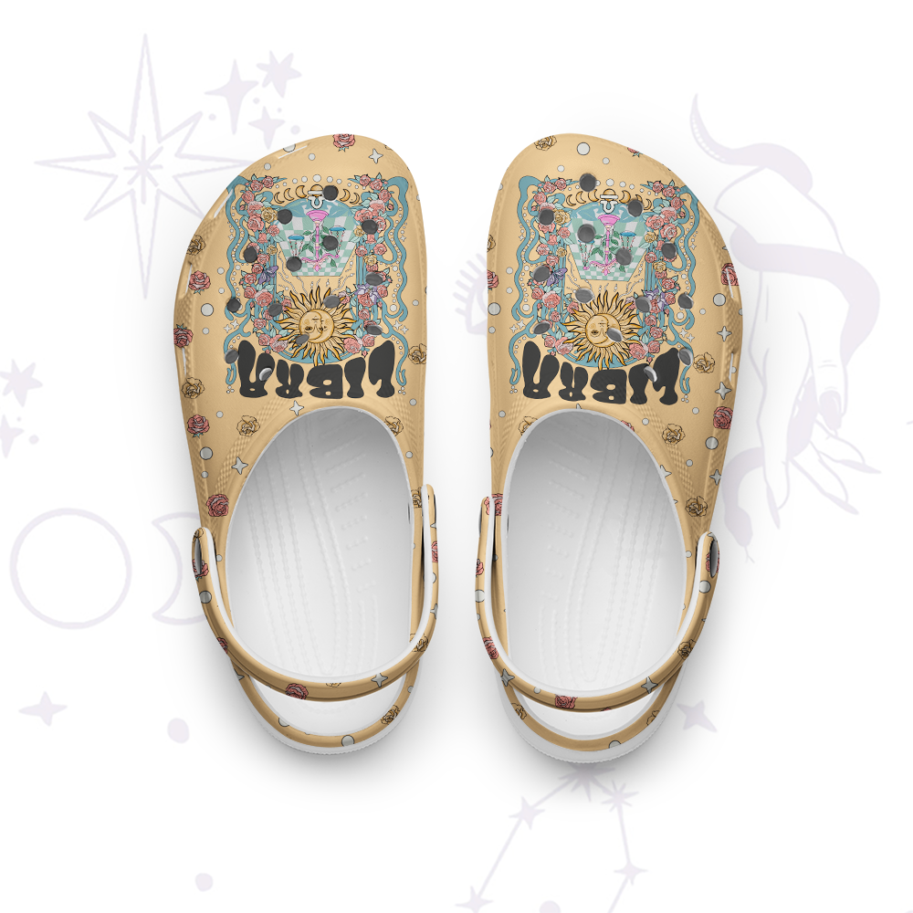 Purplehecate Libra Spirit Zodiac Rubber Clogs