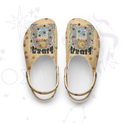 Purplehecate Libra Spirit Zodiac Rubber Clogs