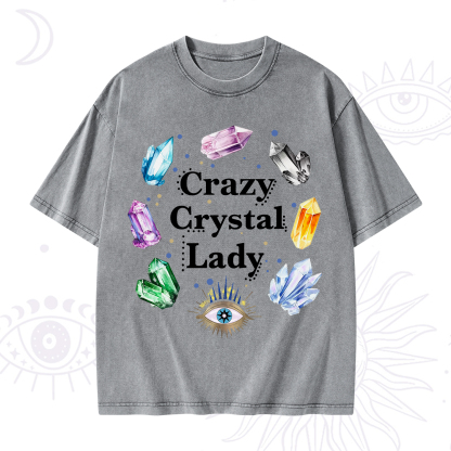 Purplehecate Crazy Crystal Lady Washed T-Shirt