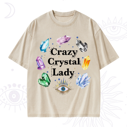 Purplehecate Crazy Crystal Lady Washed T-Shirt