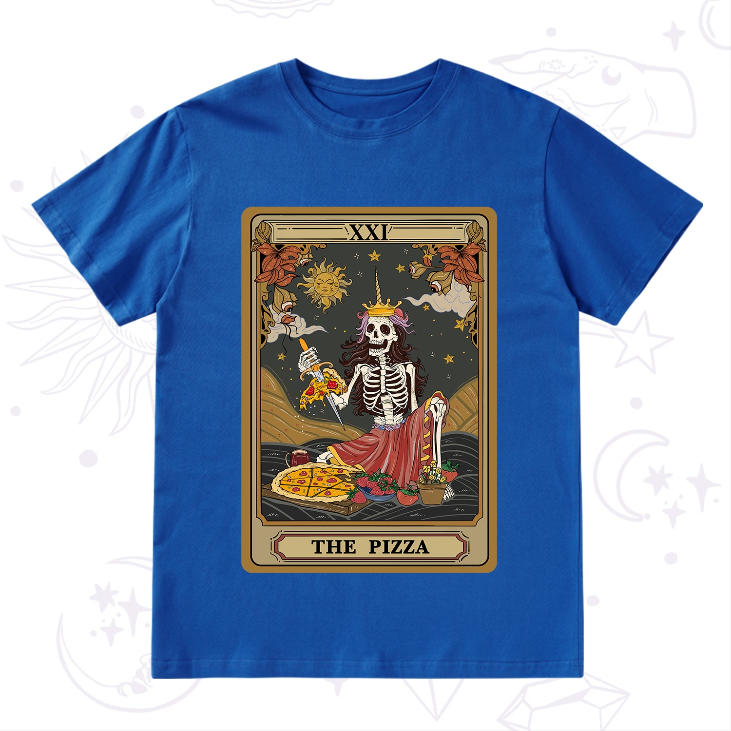 Purplehecate The Pizza Tarot Card T-Shirt