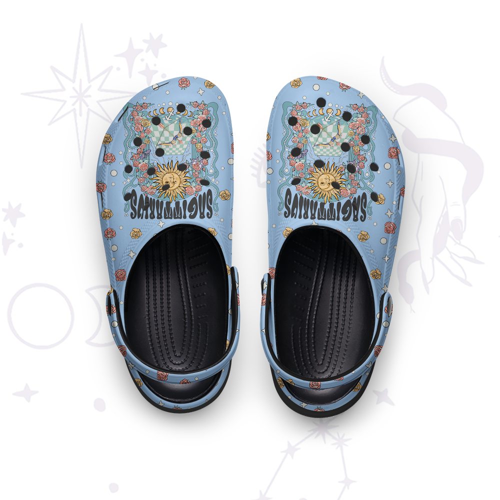 Purplehecate Sagittarius Spirit Zodiac Rubber Clogs