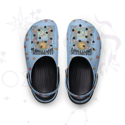 Purplehecate Sagittarius Spirit Zodiac Rubber Clogs