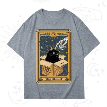 Purplehecate The Hermit Cat Tarot T-Shirt