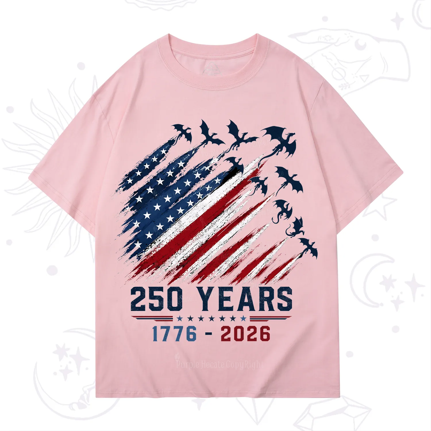 Purplehecate Red White Blue 250 Years T-Shirt