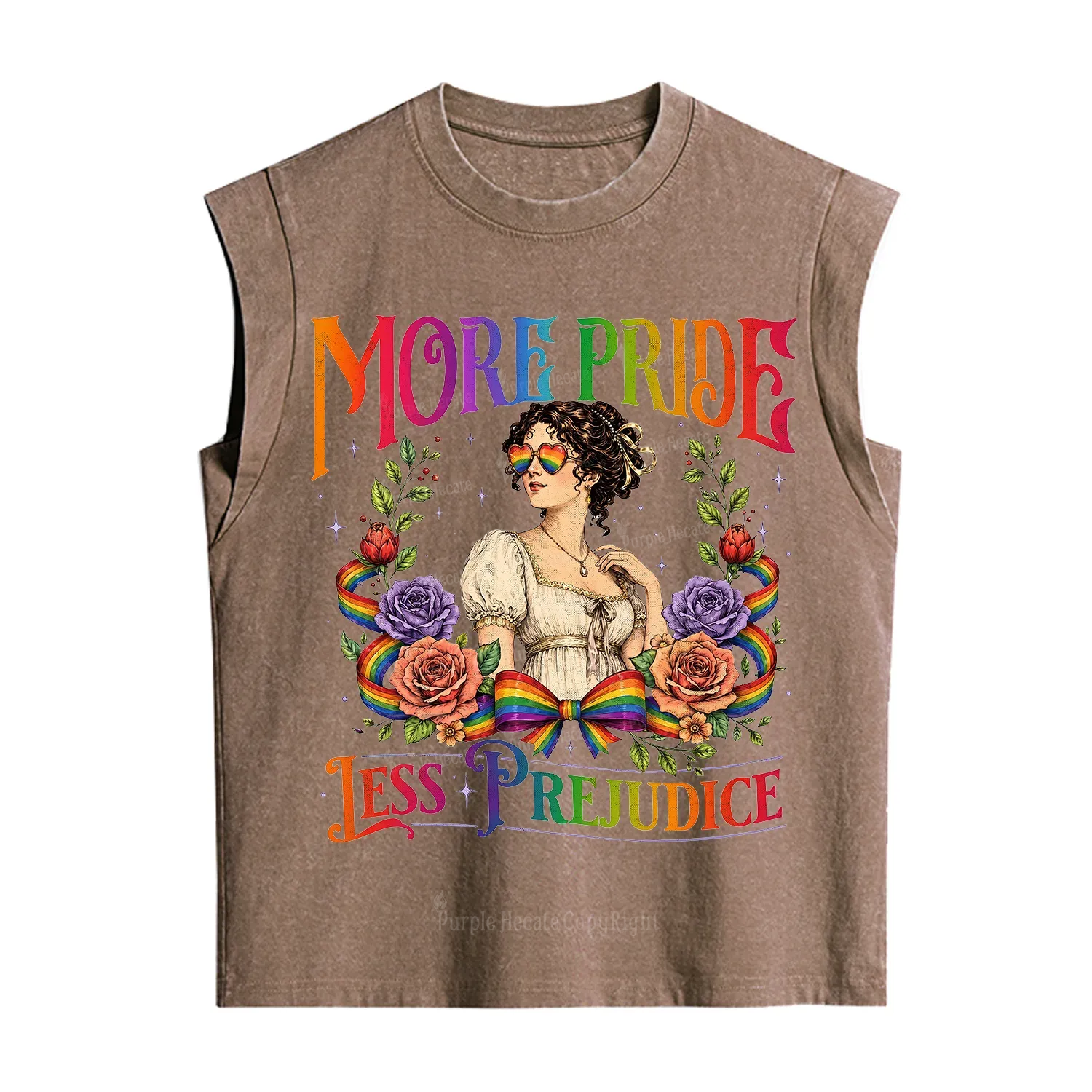 Purplehecate More Pride Less Prejudice Pride Vintage Washed Tank