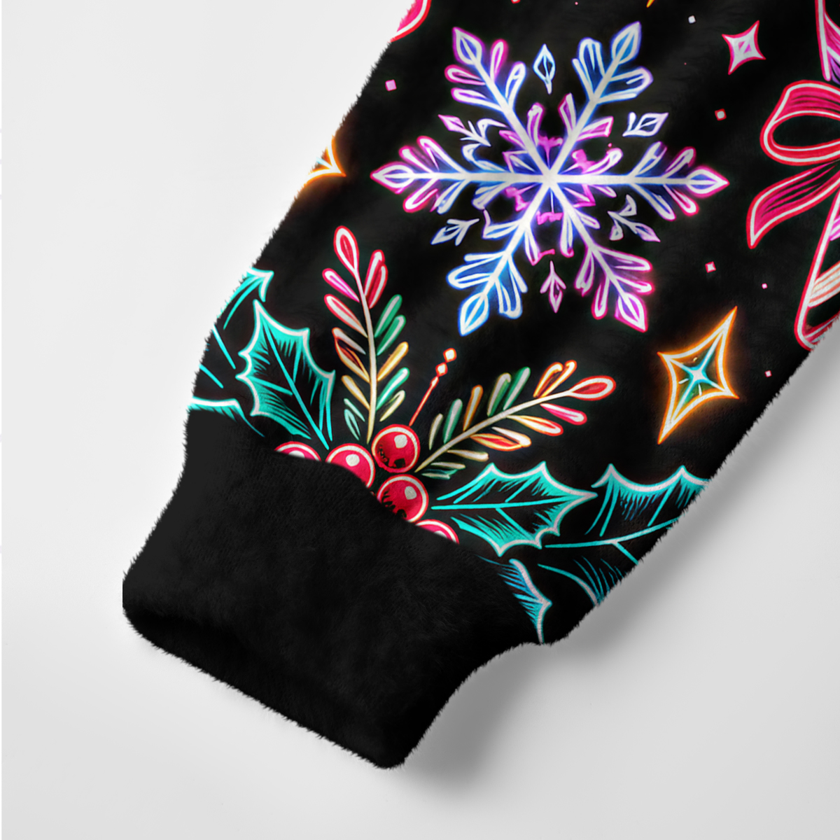 Purplehecate Neon Magic Snowmen Holiday Ugly Cardigan Sweaters