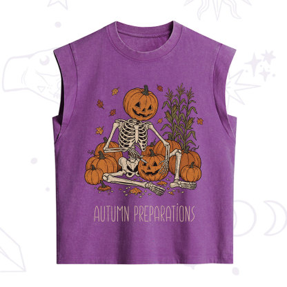 Purplehecate Witch Hat Pumpkin Vintage Washed Tank