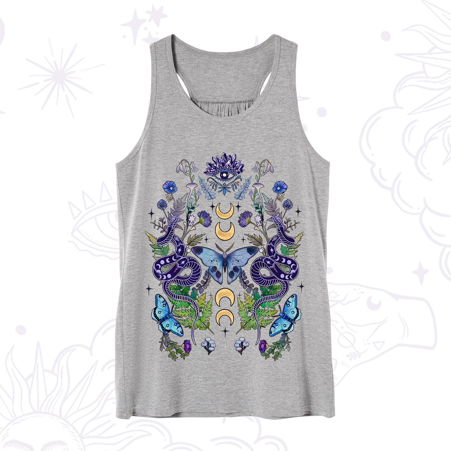Purplehecate Moon Moth Witchery Tank