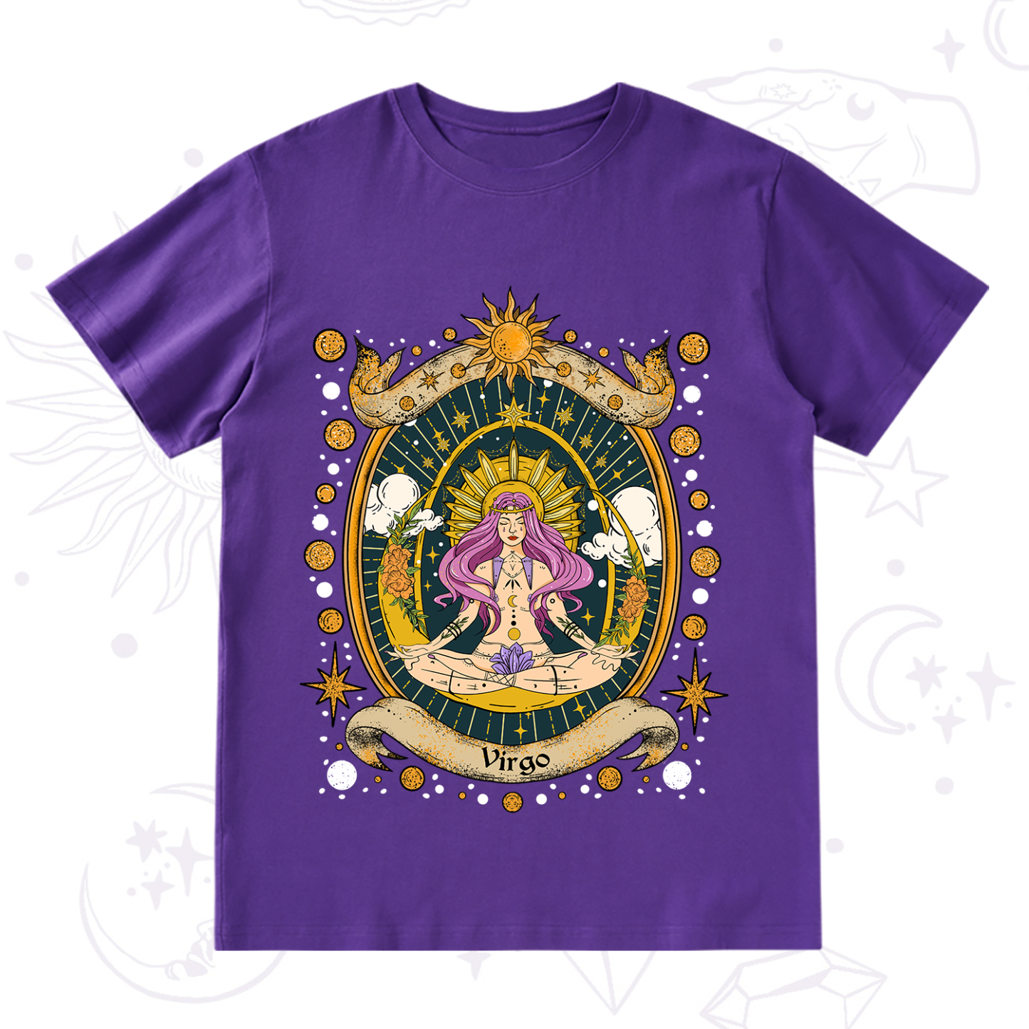 Purplehecate Virgo Radiance Zodiac T-Shirt