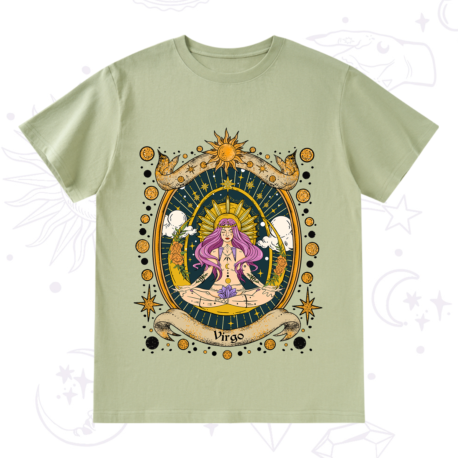 Purplehecate Virgo Radiance Zodiac T-Shirt