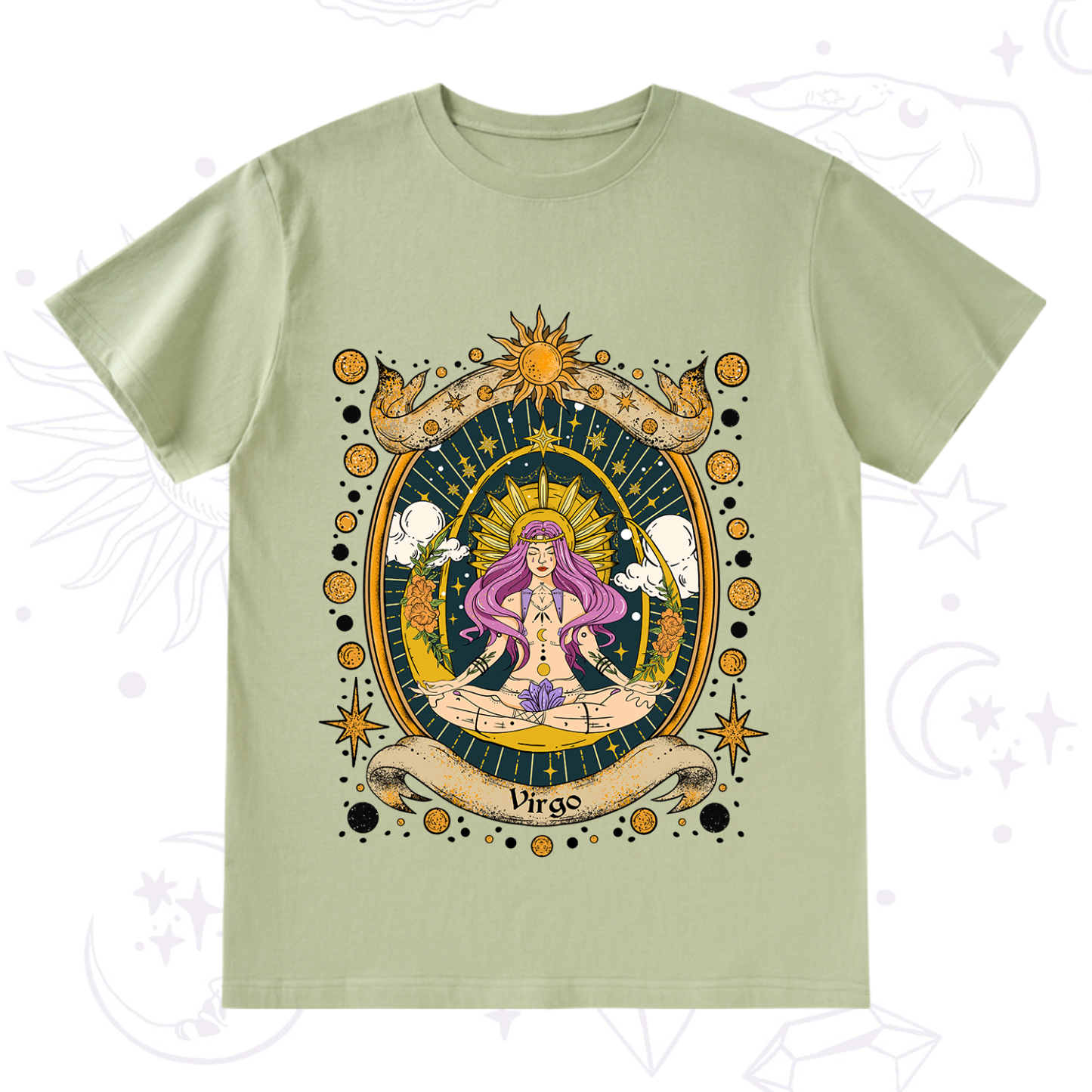Purplehecate Virgo Radiance Zodiac T-Shirt