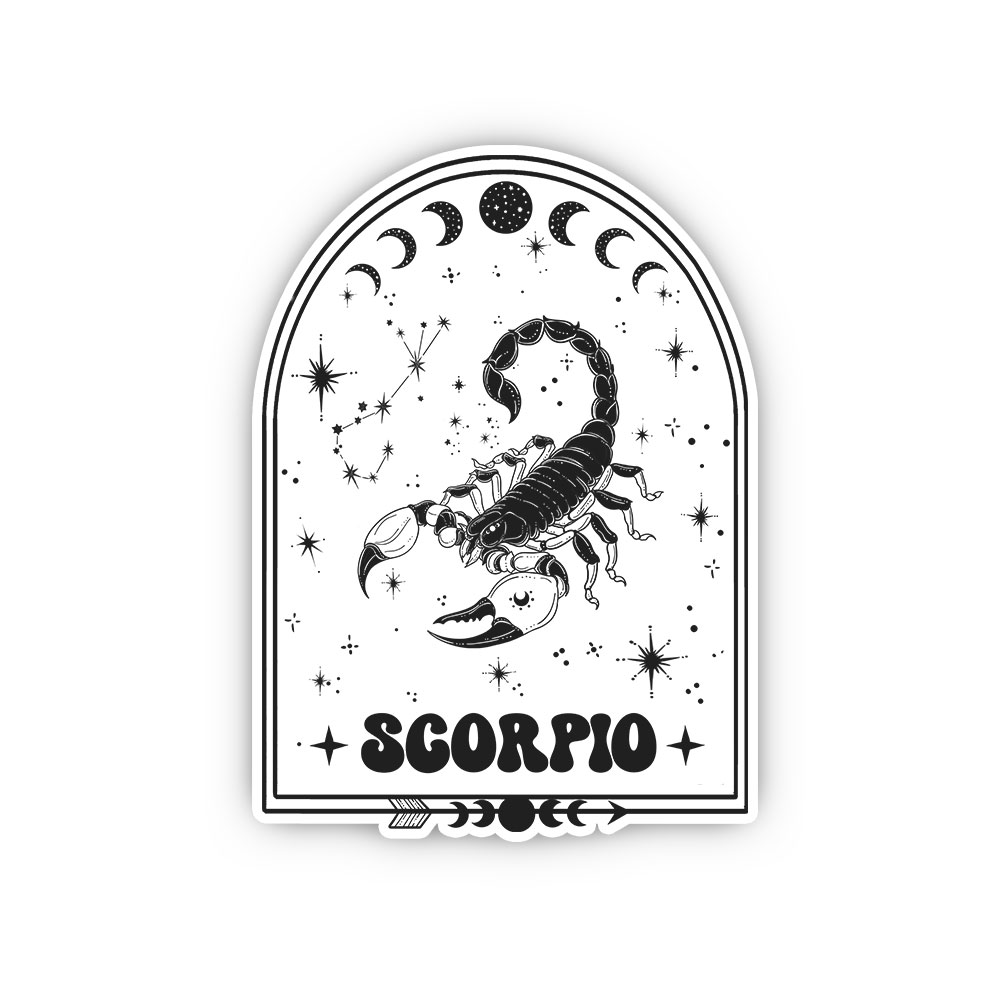 Purplehecate Zodiac Scorpio Under the Stars Sticker