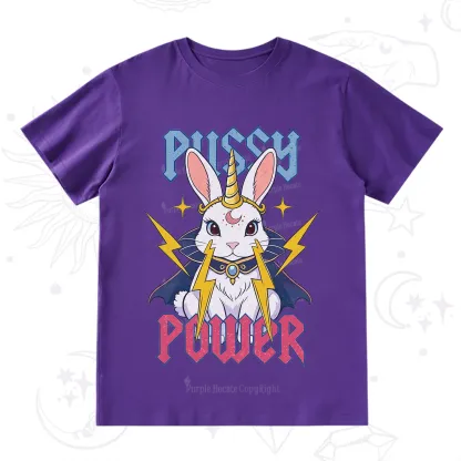 Purplehecate Pussy Power Magic Bunny T-Shirt