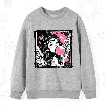 Purplehecate Grunge Angel with Bubblegum Sweatshirt