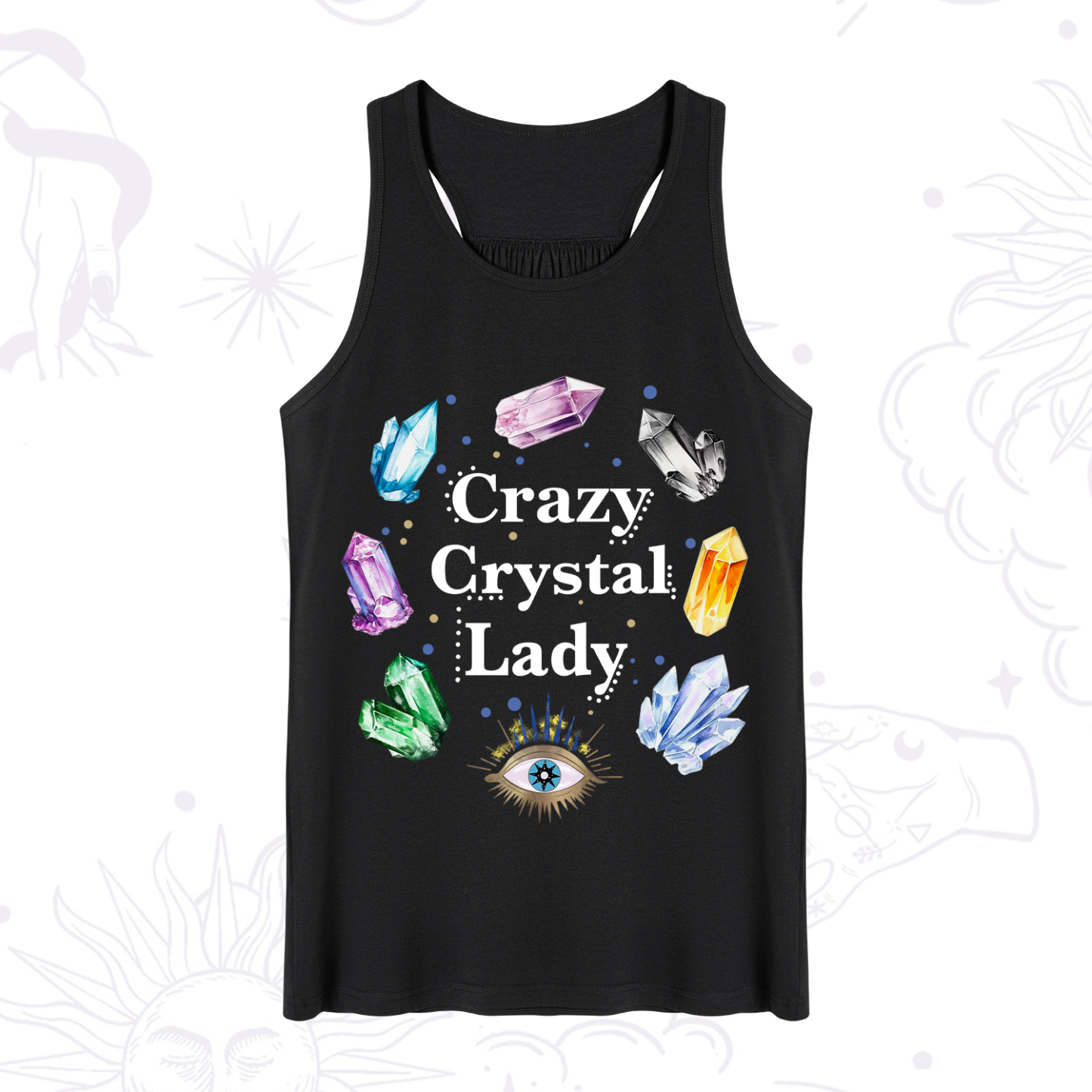 Magic Purplehecate Crazy Crystal Lady Tank