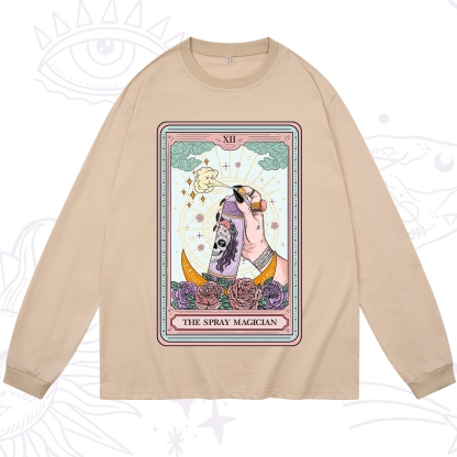 Purplehecate The Spray Magician Tarot Card Long Sleeve T-Shirt