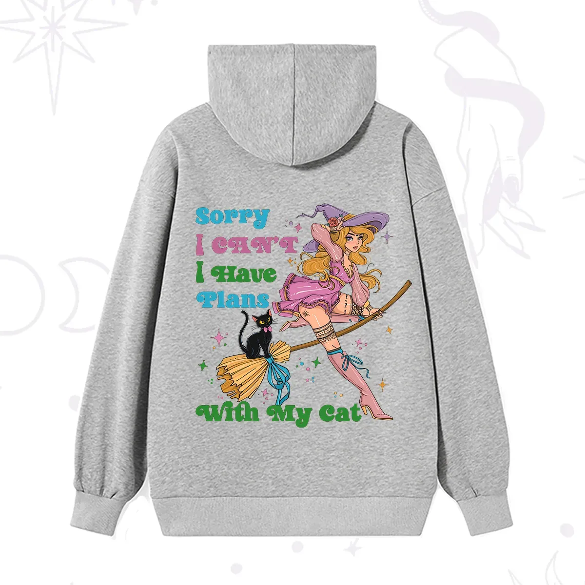 PurplehecateSorry I Can’t I Have Plans With My Cat Hoodie