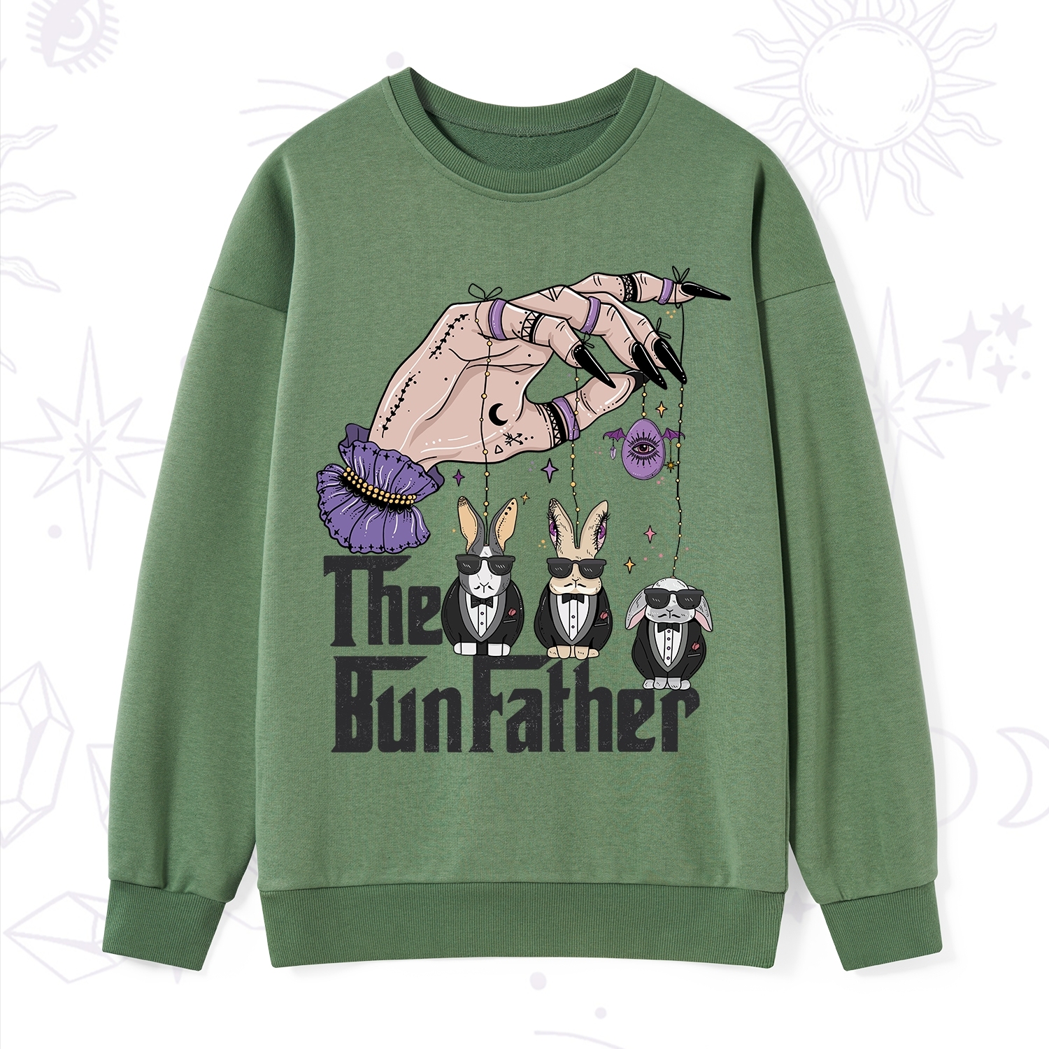 Purplehecate The Bunfather Easter Sweatshirt