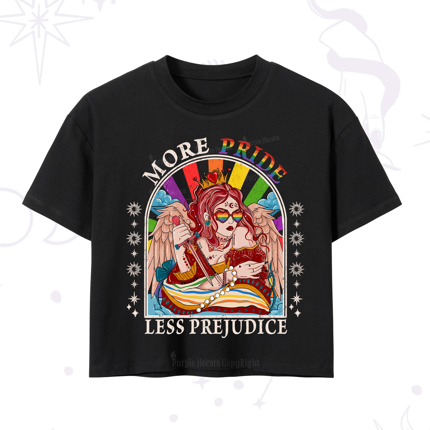 Purplehecate More Pride Less Prejudice Crop T-Shirt