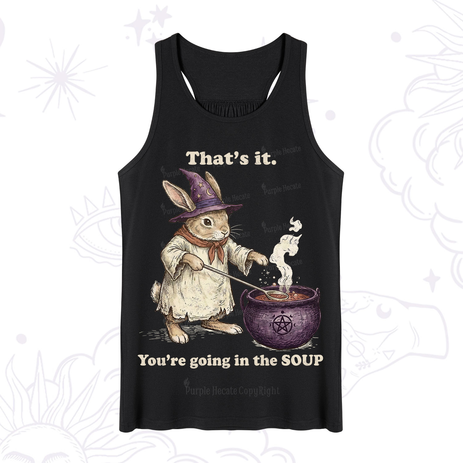 Purplehecate That's It You're Going in the Soup Witch Bunny Tank