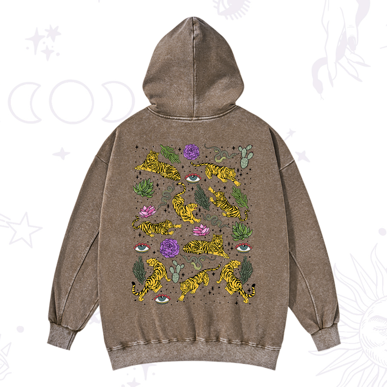 Purplehecate Desert Tiger Washed Hoodie
