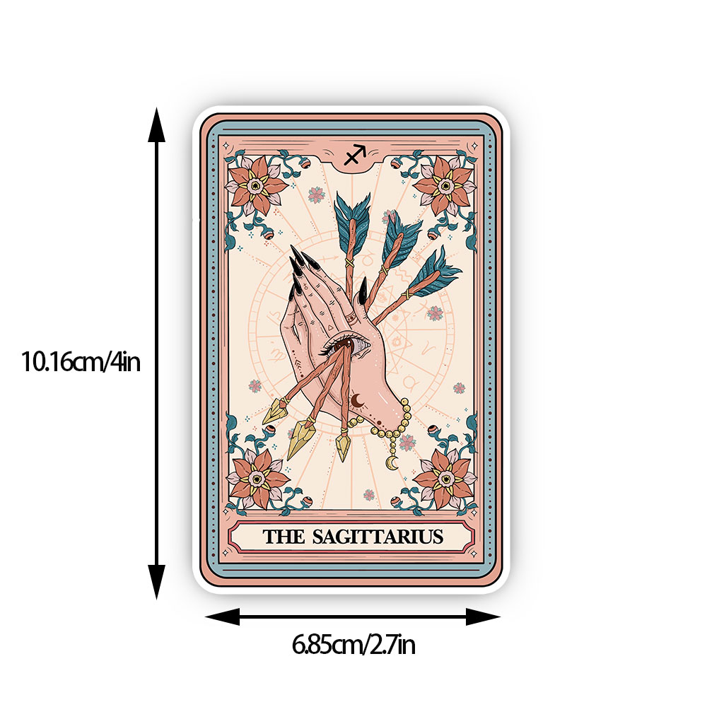 Purplehecate The Sagittarius Tarot Card Sticker