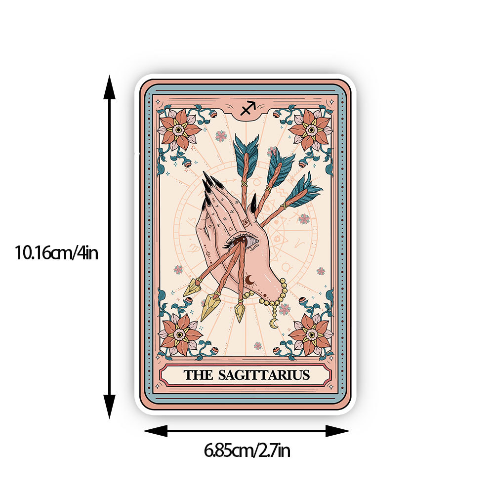 Purplehecate The Sagittarius Tarot Card Sticker