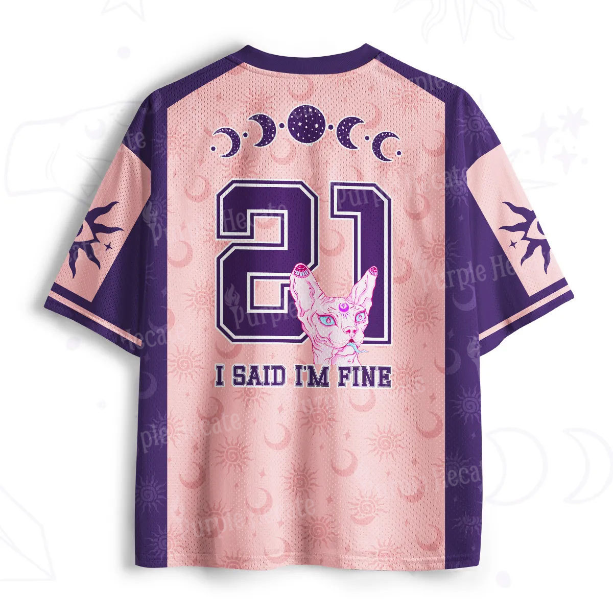 Purplehecate I Said I'm Fine Mesh Jersey