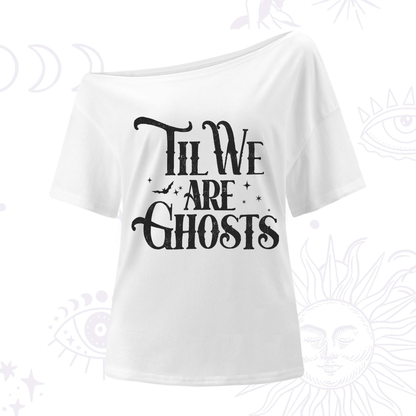 Purplehecate Til We Are Ghosts One Shoulder T-Shirt
