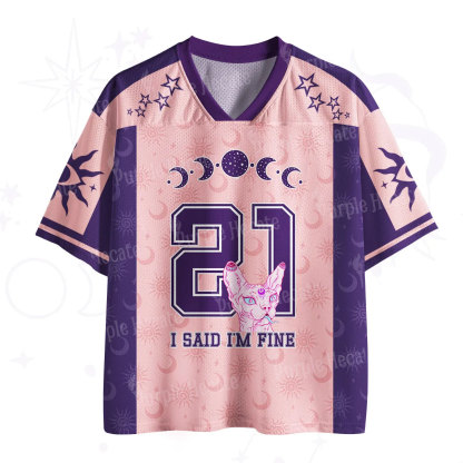 Purplehecate I Said I'm Fine Mesh Jersey