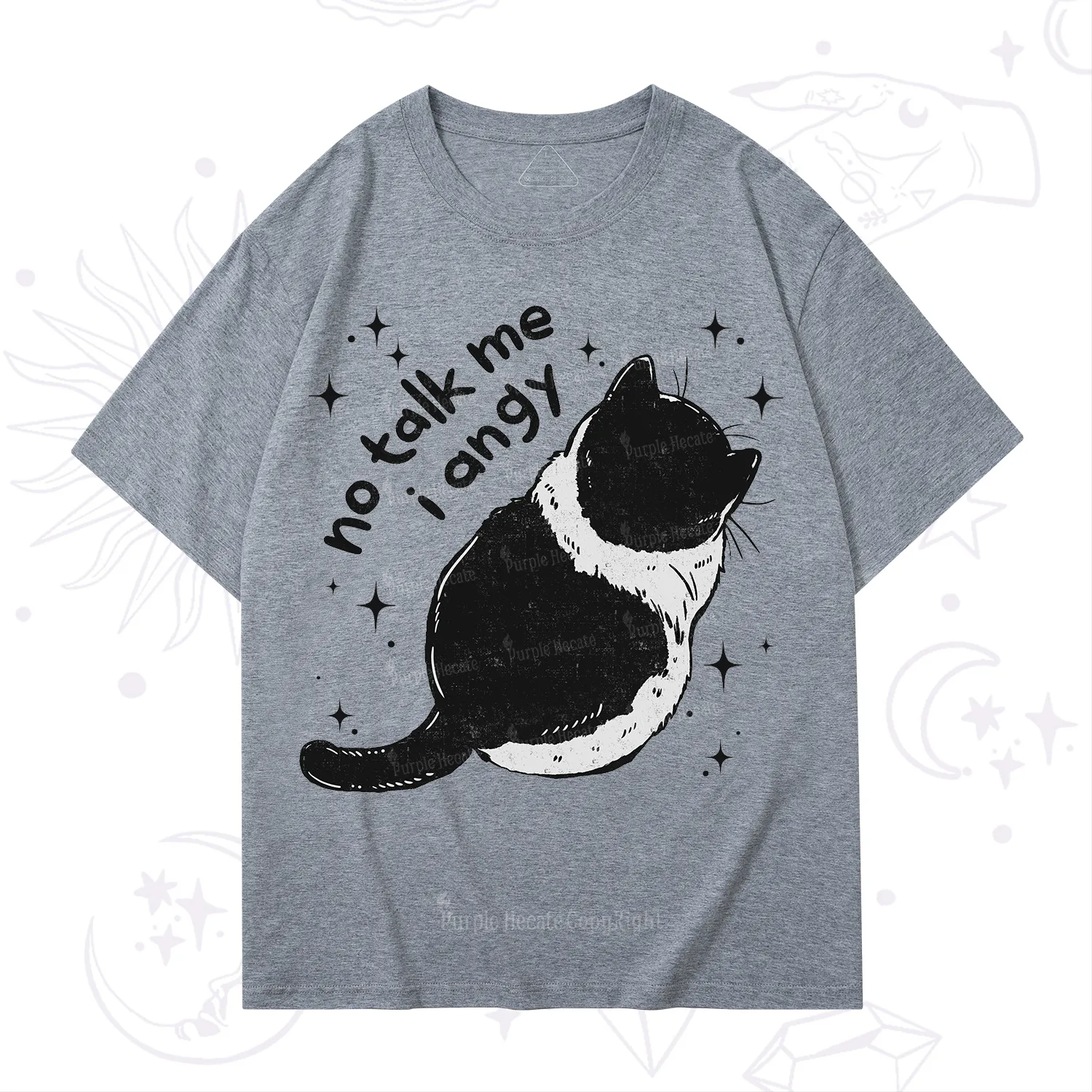 Purplehecate No Talk Me Im Angy Cat T-Shirt