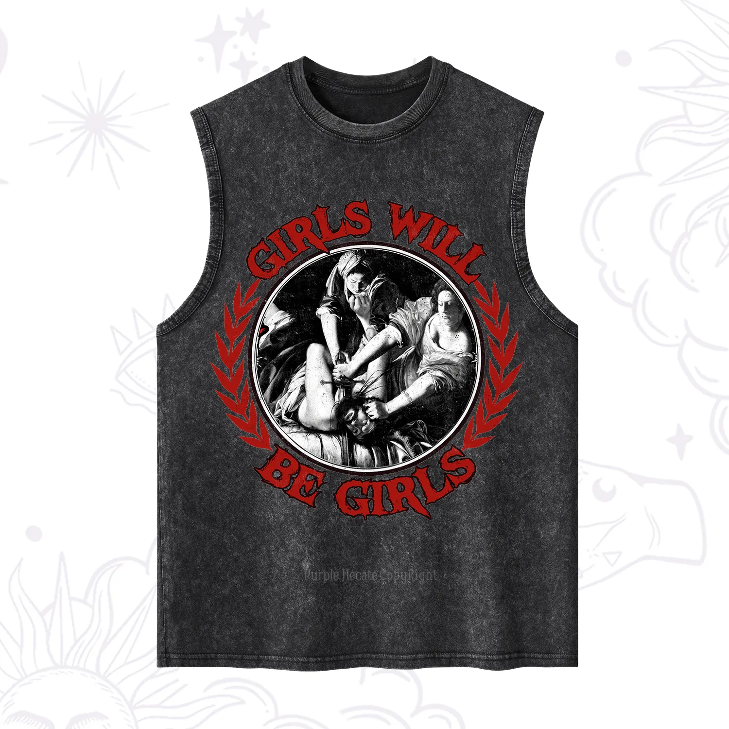 Purplehecate Girls Will Be Girls Witch Washed Tank