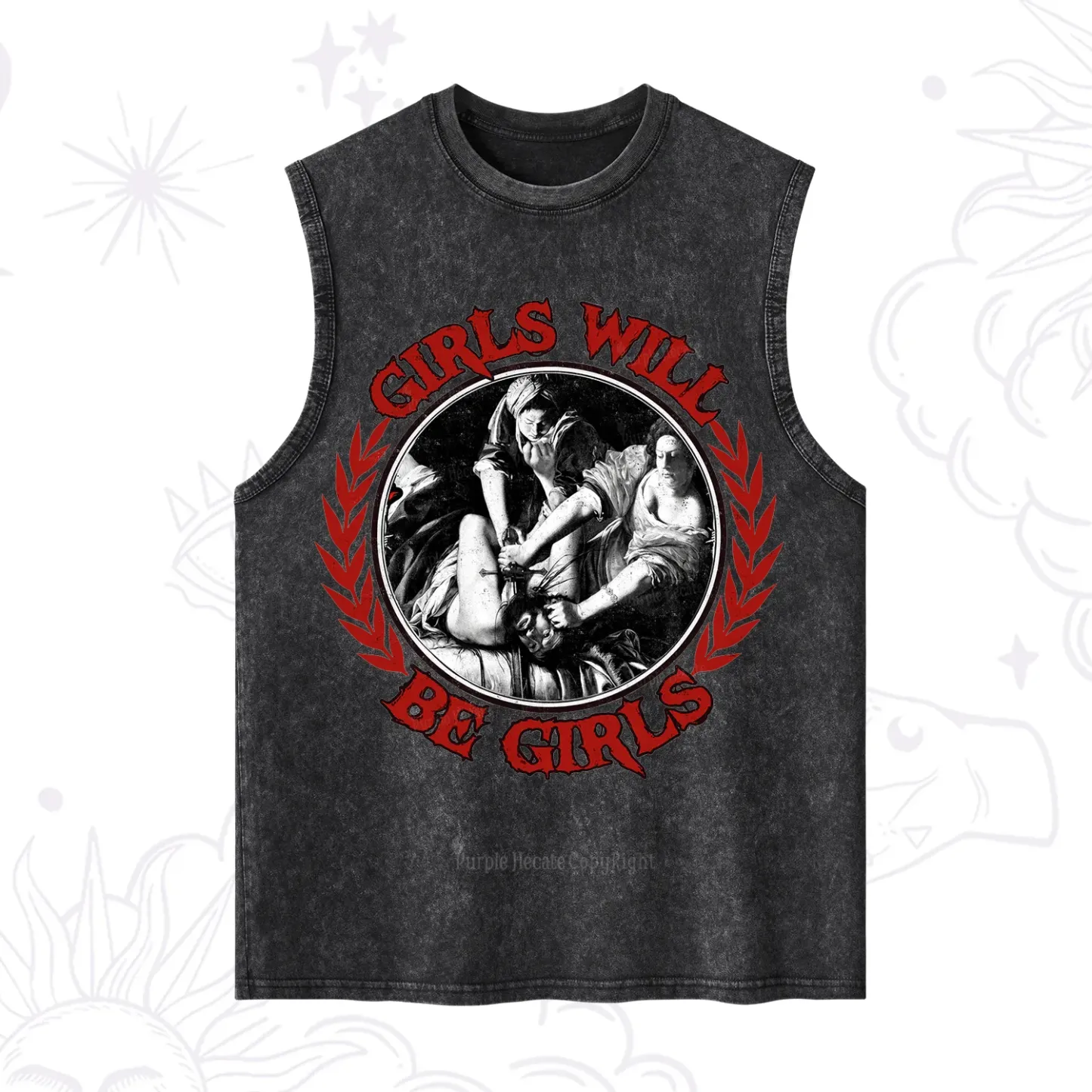 Purplehecate Girls Will Be Girls Witch Washed Tank