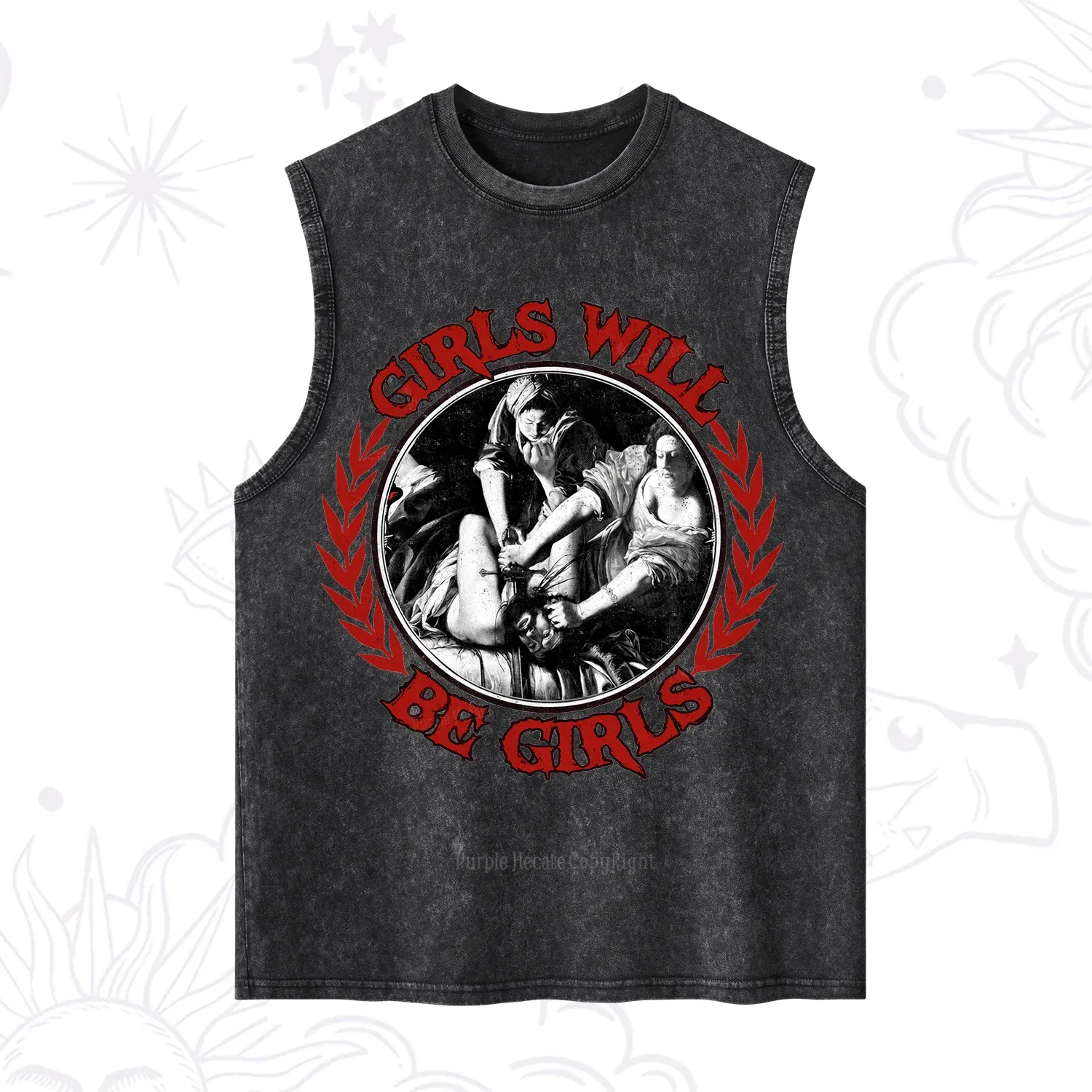 Purplehecate Girls Will Be Girls Witch Washed Tank