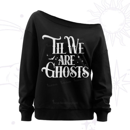 Purplehecate Til We Are Ghosts Off The Shoulder Sweatshirt