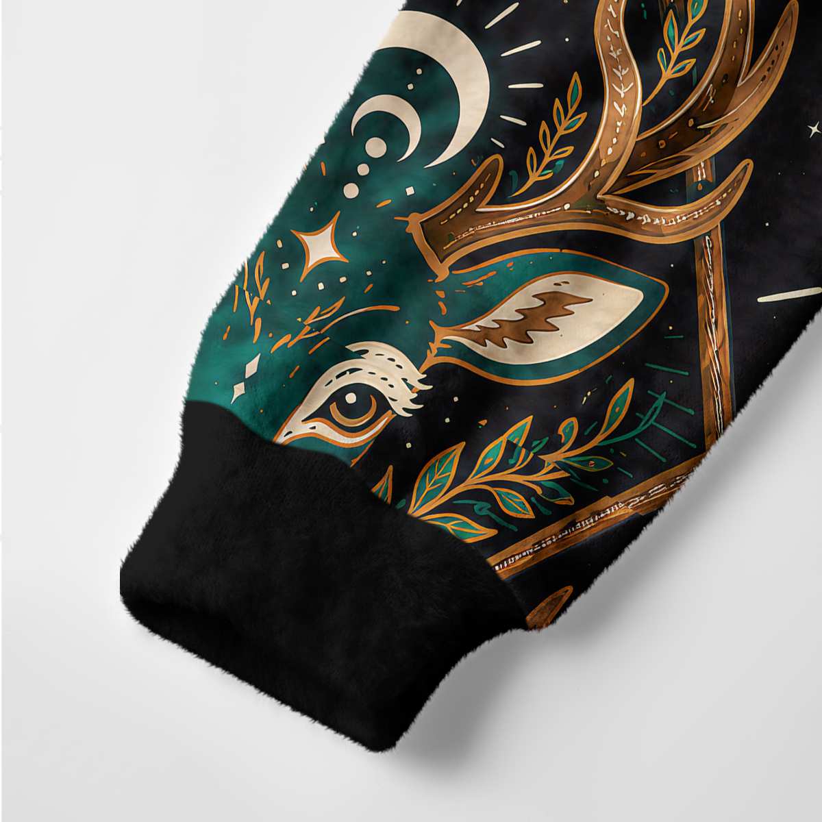 Purplehecate Mystic Forest Stag Ugly Cardigan Sweaters
