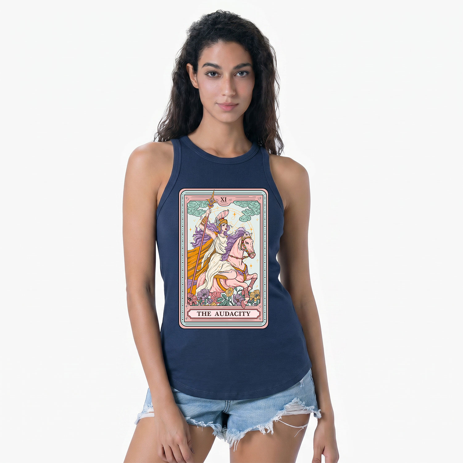 Purplehecate The Audacity Tarot Card Racerback Tank Top