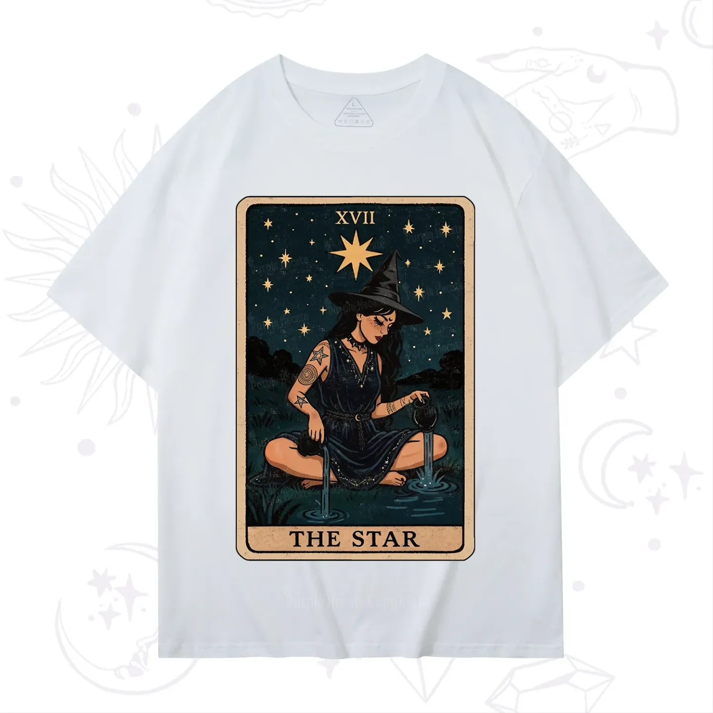 Purplehecate The Star Witch Tarot T-Shirt