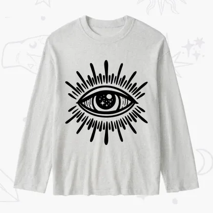 Purplehecate Evil Eye Slub Long Sleeve T-Shirt