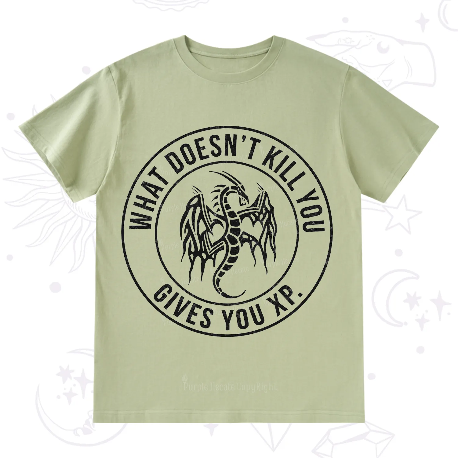 Purplehecate What Doesn't Kill You Gives You XP T-Shirt