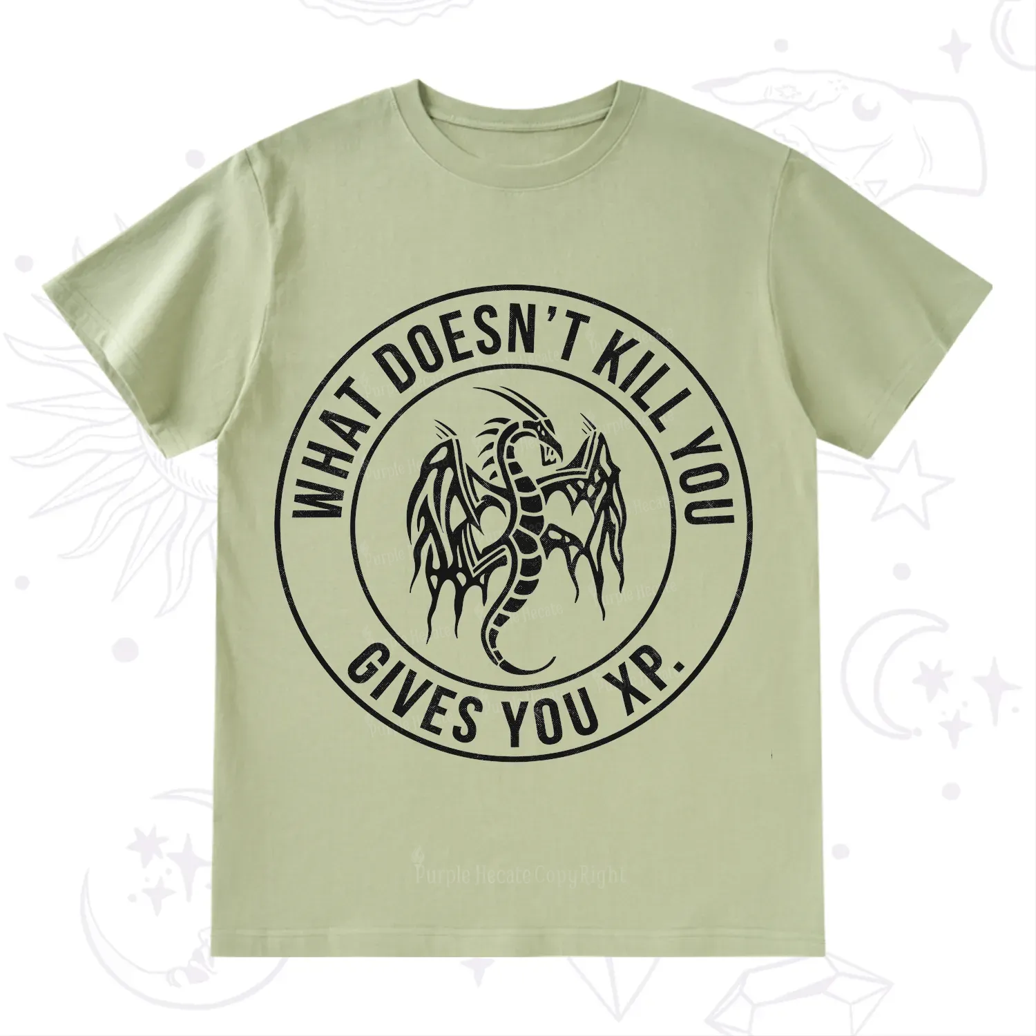 Purplehecate What Doesn't Kill You Gives You XP T-Shirt