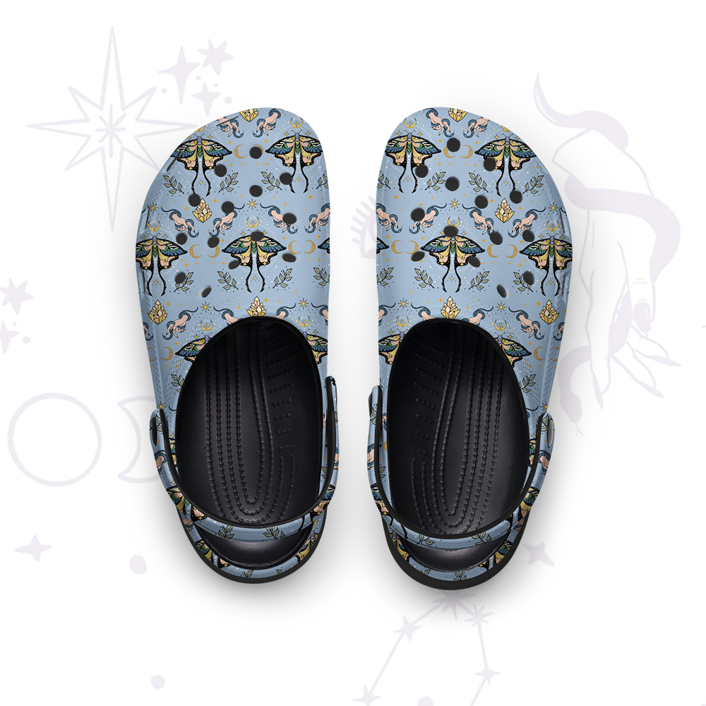 Purplehecate Mystical Moth Rubber Clogs
