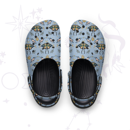 Purplehecate Mystical Moth Rubber Clogs