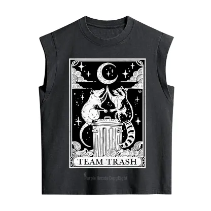 Purplehecate The Team Trash Tarot Vintage Washed Tank