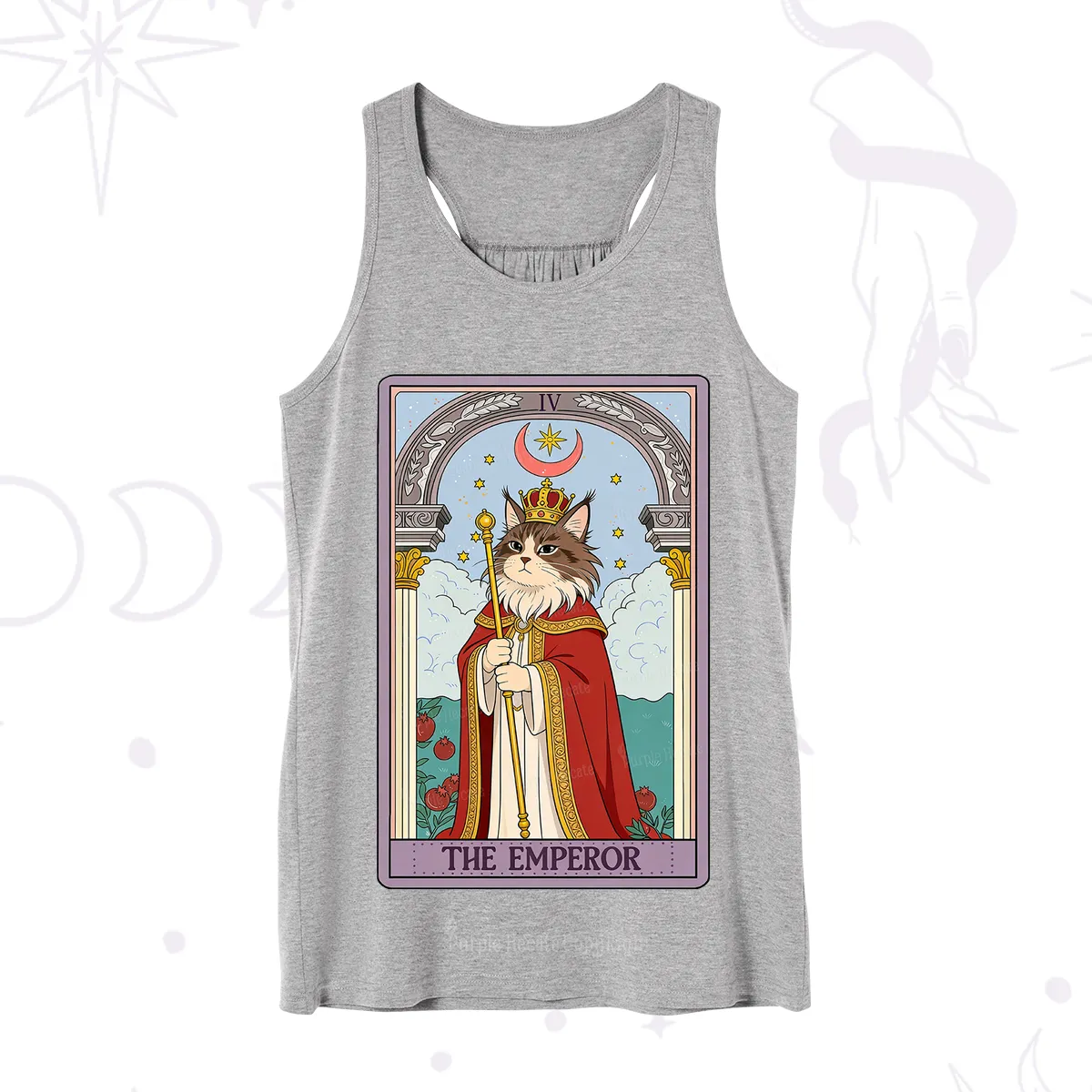 Purplehecate The Emperor Cat Tarot Tank