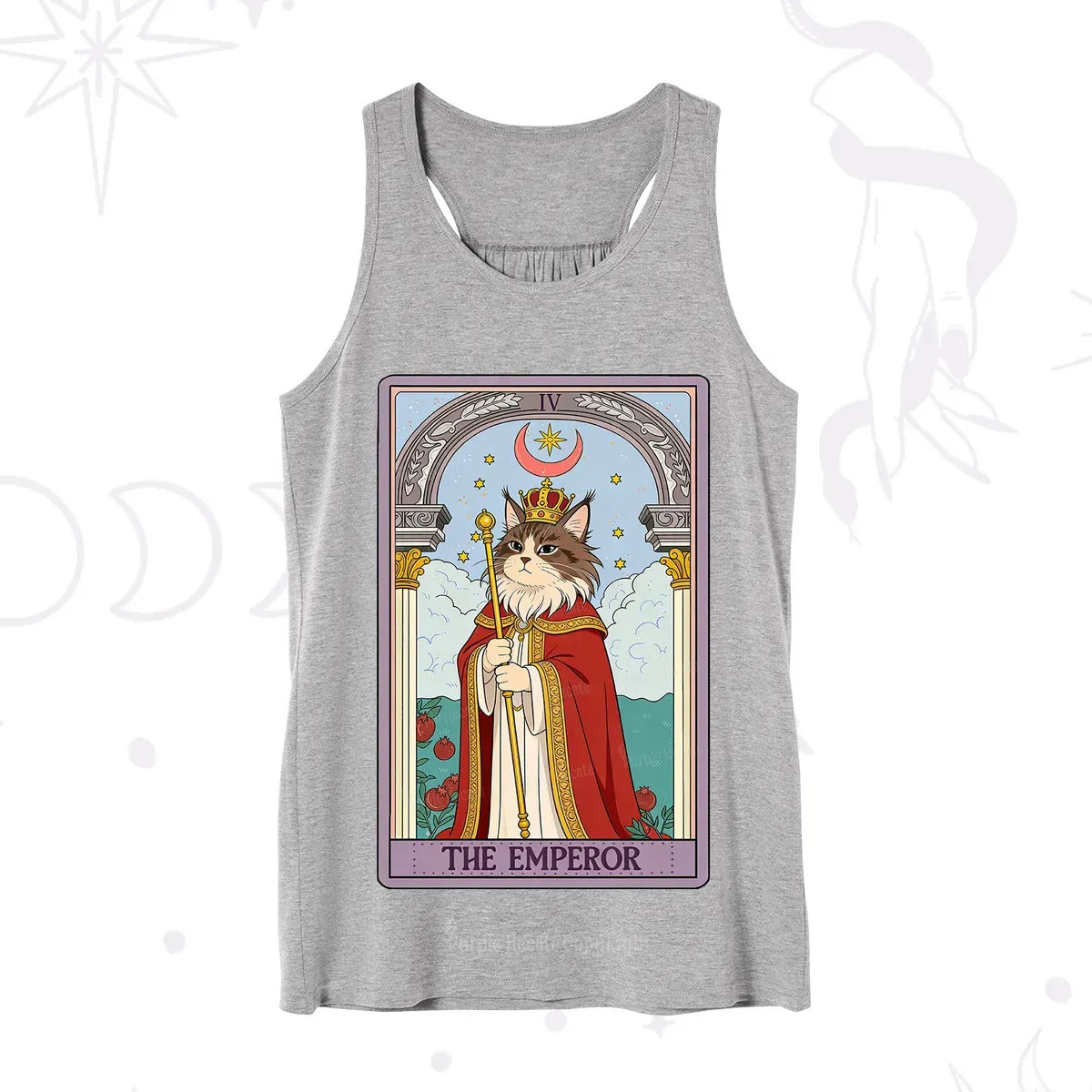 Purplehecate The Emperor Cat Tarot Tank